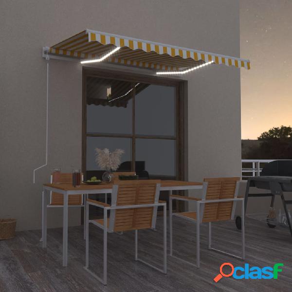 vidaXL Tenda Automatica con Sensore Vento LED 300x250cm