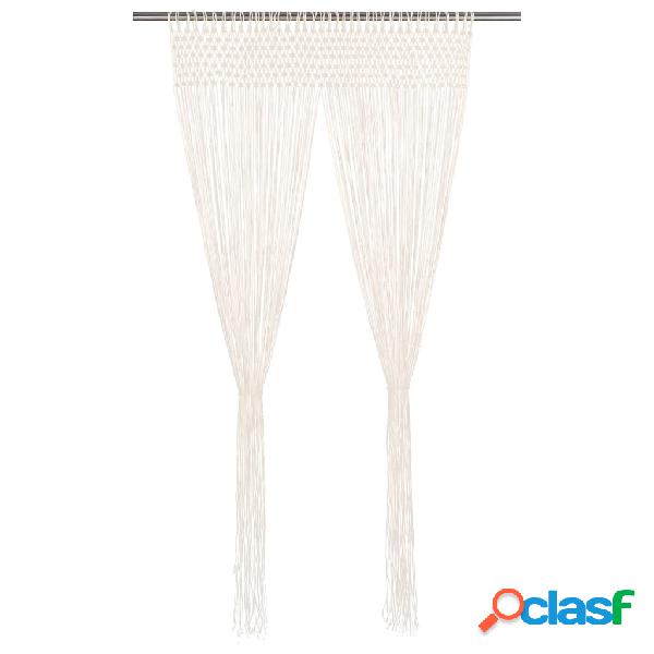 vidaXL Tenda Macramé 140x240 cm in Cotone