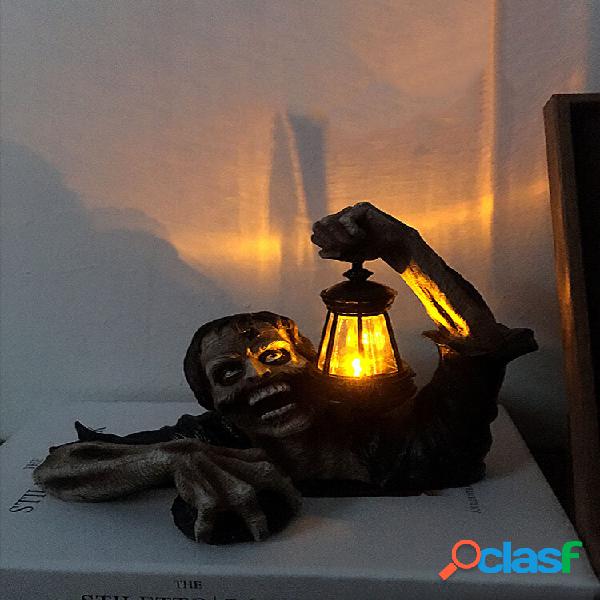 1 PC Lanterna Zombie Statua in resina Giardino Paesaggio