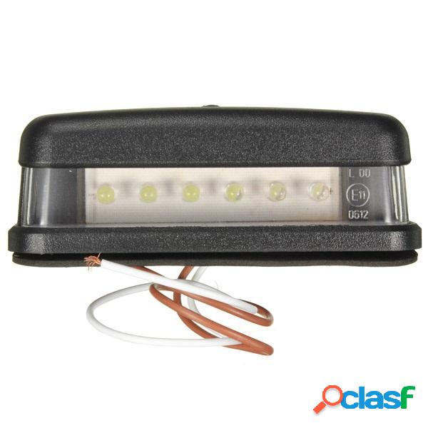 10-30 luci 6LED numero di targa bianca coda del camion della
