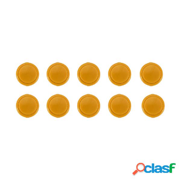 10Pcs Yellow 30mm Push Button per Arcade Joystick Controller