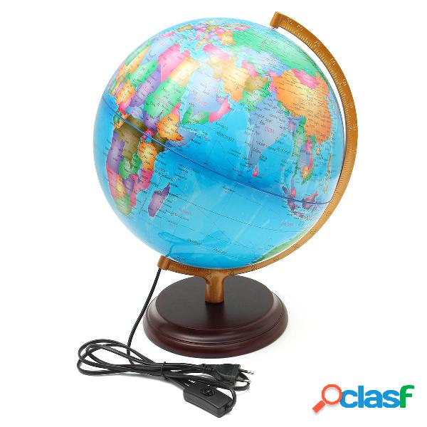 12.5 "World Earth Globe Map Geography LED Illuminated for