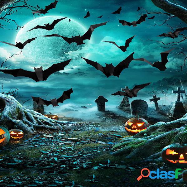 12/24/48/96 Pz A Set Halloween 3D Black Adesivi murali