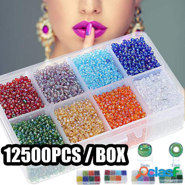 12500 Pz Colori misti 2mm Perline distanziatori di semi di