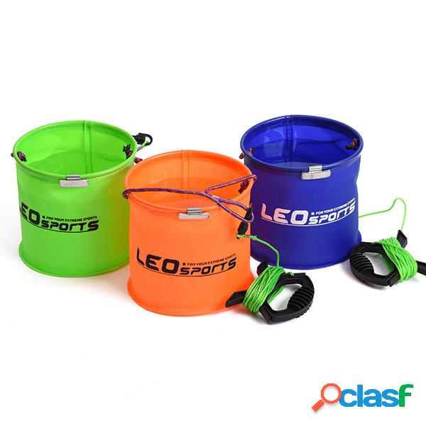 17cmx17cm Secchio di EVA Pieghevole Portatile per Pescare