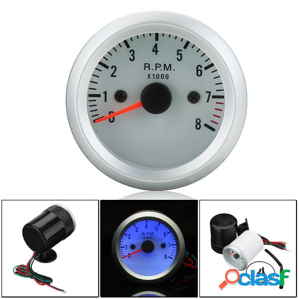 2 52mm 12V Car Blue luce a led Contagiri Contagiri Contagiri