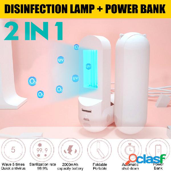2000mAh palmare UV germicida lampada Mini LED USB portatile