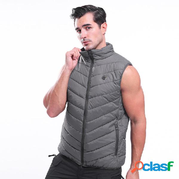 25-45 ° C Gilet elettrico Giacca in tessuto riscaldato USB