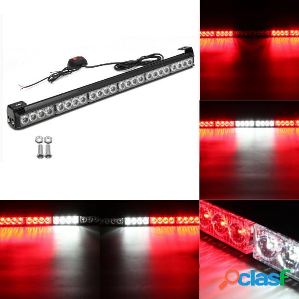 27inch 24 LED bianco rosso di emergenza bar spia traffico