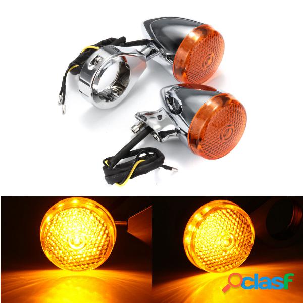 2pcs 2pcs anteriori moto posteriore LED girare segnale