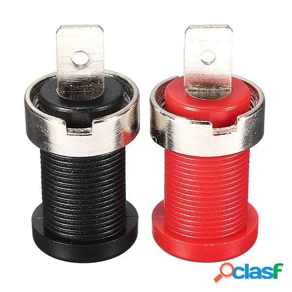 2pcs nichel 4 millimetri placcato spina a banana presa jack