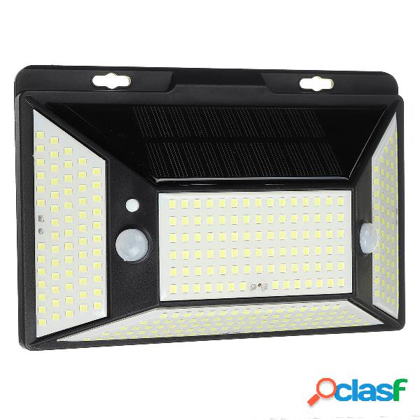 318 LED solare Alimentato PIR Luci di sicurezza da parete