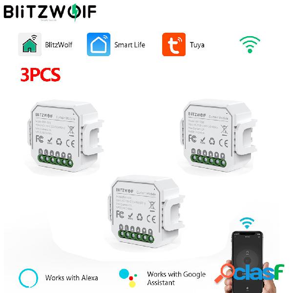 [3PCS] BlitzWolf® BW-SS6 WIFI Smart Curtain Module APP