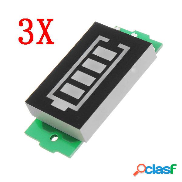 3pcs 2S Lithium Batteria Pack Indicatore di alimentazione