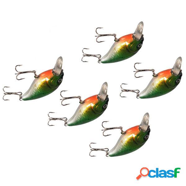 5pics esche da pesca affrontare vcm 3d occhi gancio esche