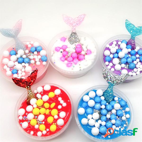 60 ML Slime DIY Mermaid Cotton Fango Foam Ball Ocean Crystal