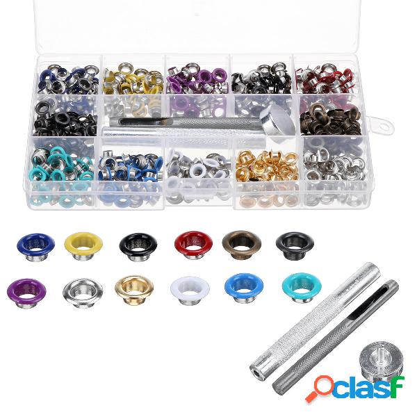 600PCS Gommini Set Bottoni con occhielli in metallo per