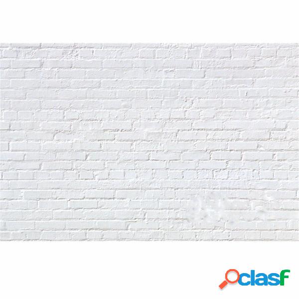 7x5FT Vinile Bianco Brick Wall Sfondi di Fotografia Sfondo