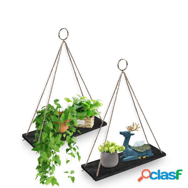 AGSIVO 2/3PCS Fissato al muro in legno Corda Galleggiante