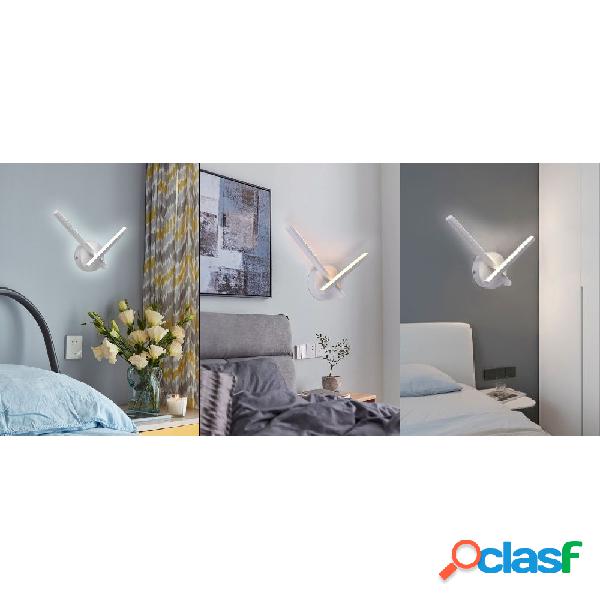 APPLIQUE LED PARETE 6 W 2 BRACCI INCROCIATI MODERNO LUCE