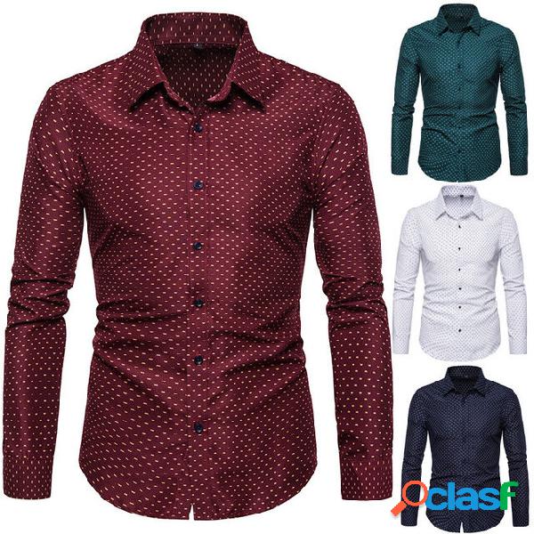 Abbigliamento uomo Camicia a maniche lunghe da uomo a