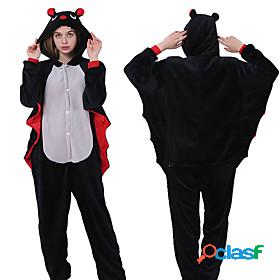 Adults Kigurumi Pajamas Bat Onesie Pajamas Flannel Fabric