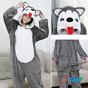 Adults Kigurumi Pajamas Husky Onesie Pajamas Flannelette