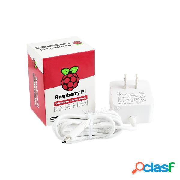 Alimentatore USB-C ufficiale US Plugfor Raspberry Pi 4