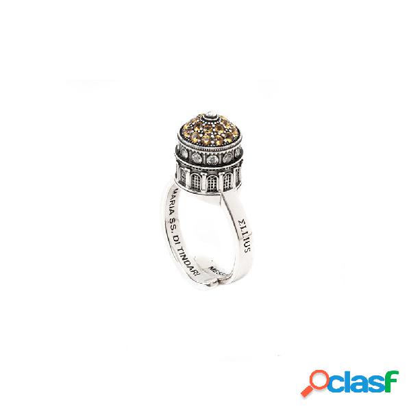 Anello Ellius in Argento con Zirconi | Santuario di Tindari