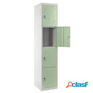 Armadietto HILDUR cm 180x38x45, in Acciaio, super