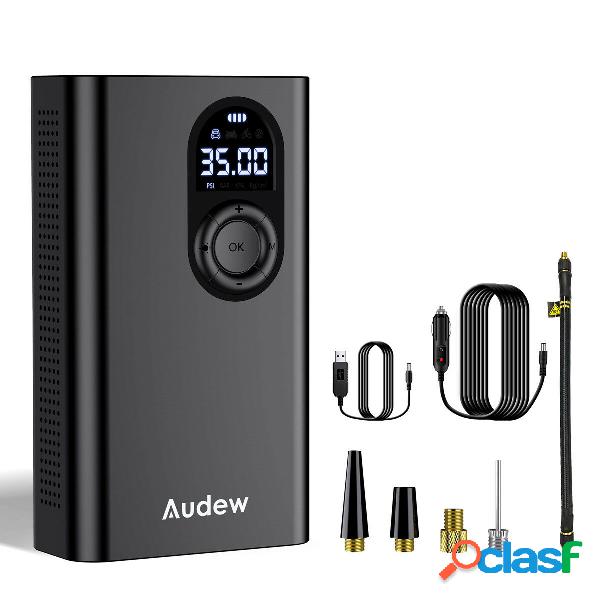 Audew Pompa di Aria Portatile 12V 150PSI Mini 3*2000mAh