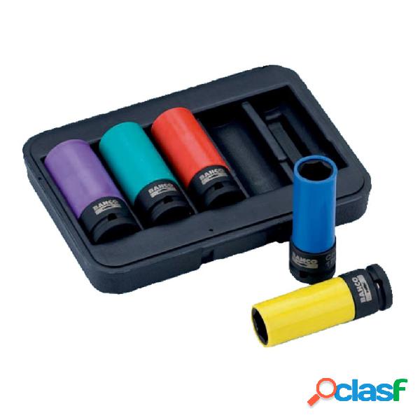 BAHCO Set Bussole ad Impatto Profonde 5 pz. 17/19/21/22/24