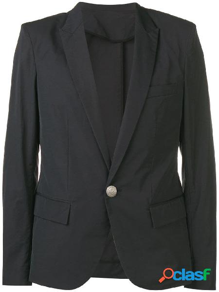 BALMAIN BLAZER UOMO RH07170C0596AA COTONE BLU