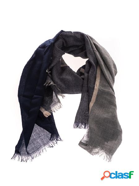 BRUNELLO CUCINELLI SCIARPA UOMO MSC606AVCU929 LANA BLU