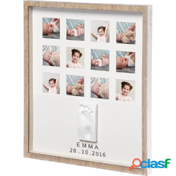 Baby Art Cornice per Foto e Calco My Very First Year Wooden