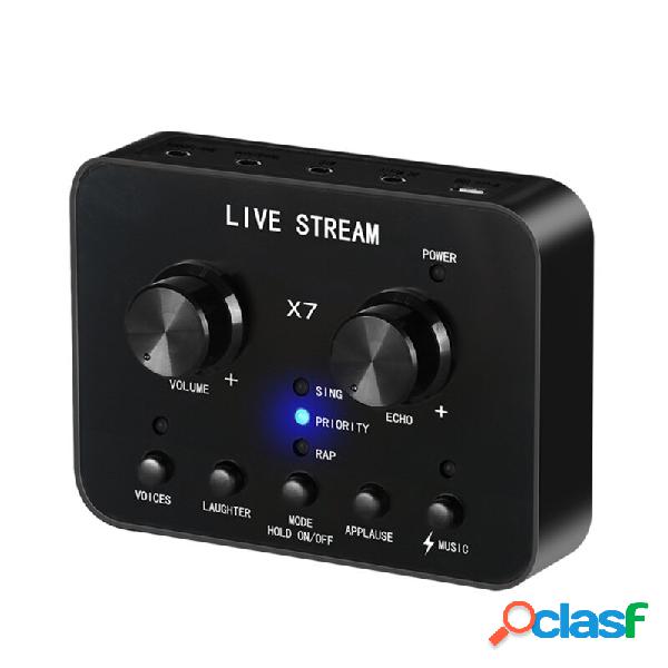 Bakeey X7 Cuffie con scheda audio esterna Microfono Webcast