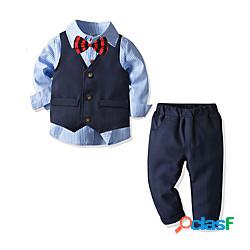 Bambino Da ragazzo Camicia e pantaloni Completo 4 pezzi