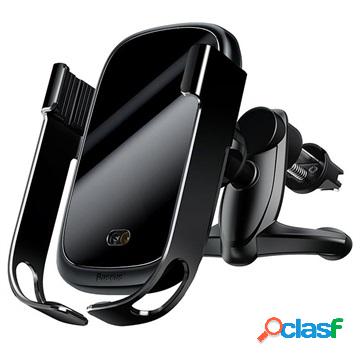Baseus Rock-Solid Car Holder / Qi Wireless Charger - 4-6.5 -