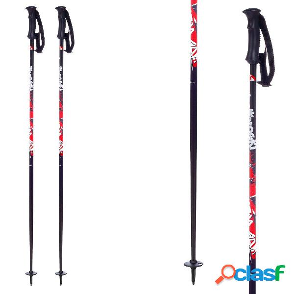 Bastoni sci Bottero Ski Nomad (Colore: nero-rosso-bianco,