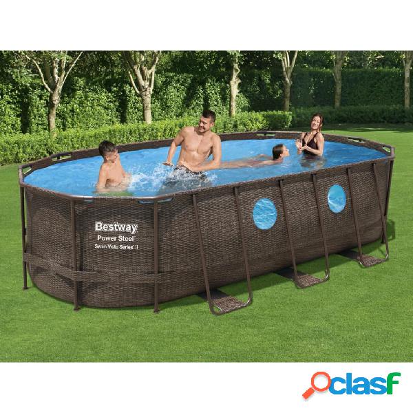 Bestway Set Piscina Power Steel Swim Vista Series