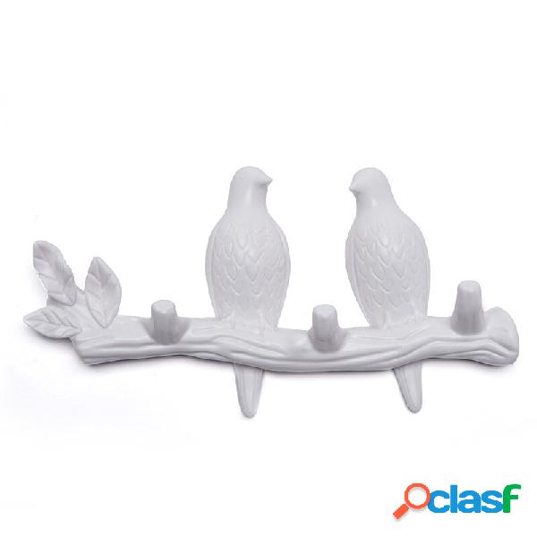 Birds Wall Gancio Appendiabiti da parete stile nordico 2/3/4