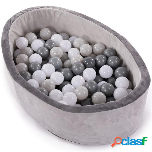 Bo Jungle B-Ball Piscina per Palline 120 Palline Grigie