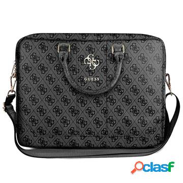 Borsa per Laptop Guess 4G Logo in Metallo - 15-16 - Grigia