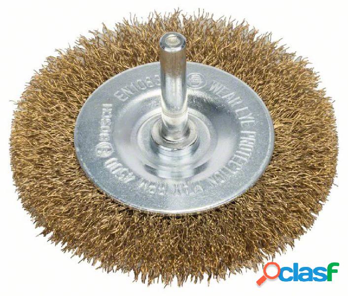 Bosch Accessories Spazzola a disco, filo di ottone - 75 mm,