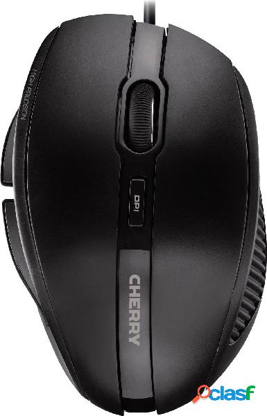 CHERRY MC3000 Mouse USB Ottico Nero 5 Tasti 1000 dpi