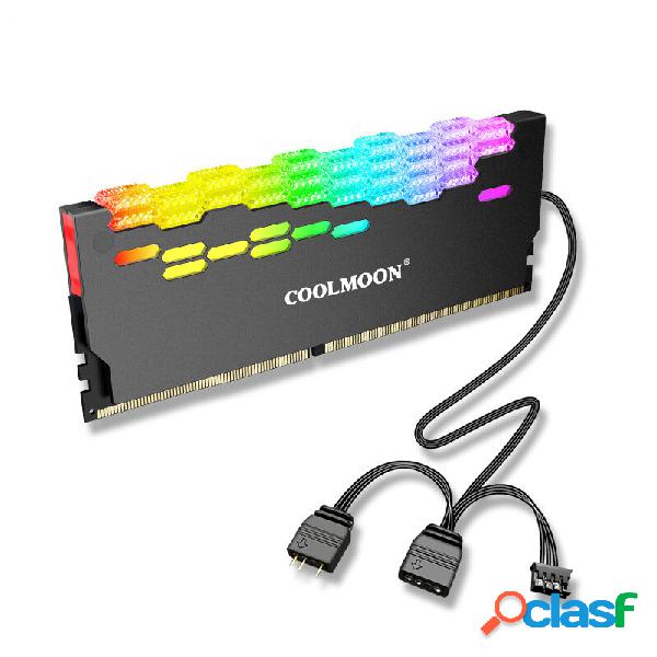 COOLMOON RA-2 RAM Dissipatore di calore 5V LED ARGB 2x3 Pin