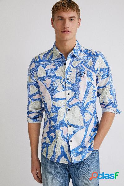 Camicia a manica lunga tropicale