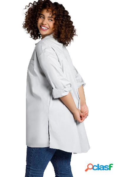 Camicia dal taglio oversize con collo da camicia e maniche