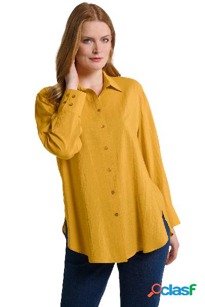 Camicia dal taglio svasato con colletto da camicia, bottoni