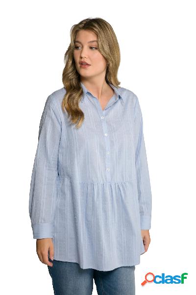 Camicia dal taglio svasato con texture, colletto da camicia